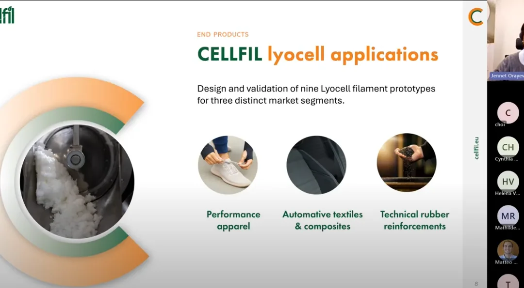 CELLFIL Presents at ECOSYSTEX Insights Webinar as New Member, Sharing Project Progress and Objectives for Textile Value Chain Reform