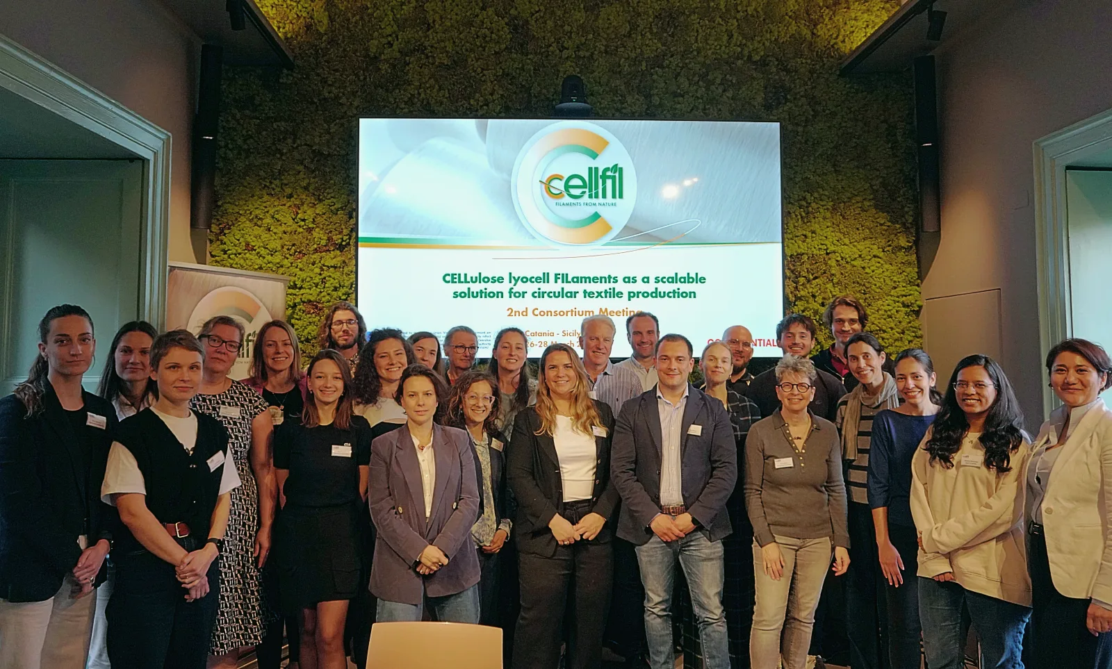 CELLFIL partners at 2nd Consortium Meeting in Catania, Italy. (Photo by RTDS)